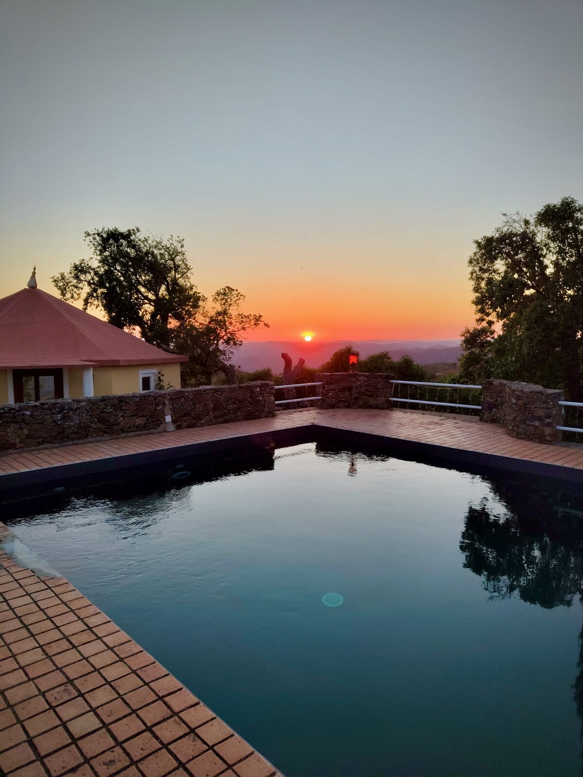Private swimming pool with panoramic views